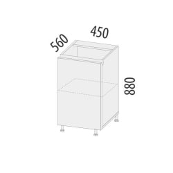 Напольный шкаф (лев/прав) Бостон 104.72