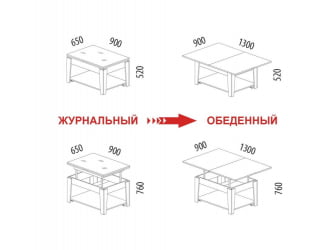 Стол-трансформер Агат 34.10 Кронберг-Белый песок