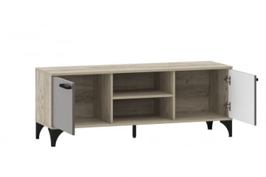ТВ тумба Марсель НМ 013.45 Софт Графит Дуб Крафт серый