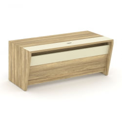 Стол руководителя прямой без тумбы Корнер CОР.СР-18 Гикори Песочный Ваниль / Corner COR.SR-18