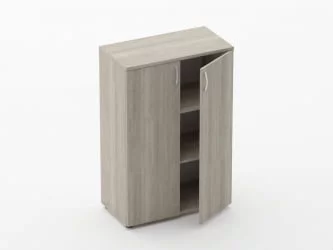 Шкаф средний закрытый Глассй 6.12.131 Дуб сантана светлый / Glassy