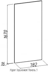 Панель 1 Хйпер Венге (прихож) / Hyper