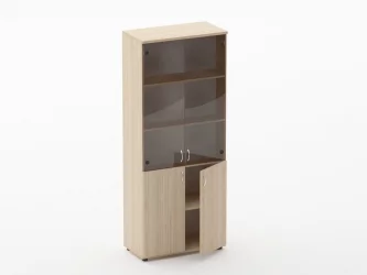 Шкаф высокий со стеклом Твин 16.16.131 Туя / Twin