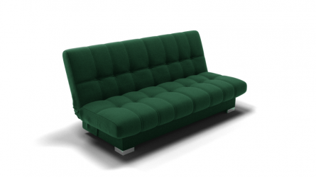 Диван Хьюстон-1 (ЗР) Цвет фасада: Зеленый; Тип: Прямой; Материал фасада: Металл/Велюр