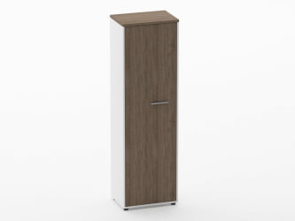 Шкаф для одежды 4 узкий Дека 10.19.302Л Дуб Верцаска/Белый / Deka