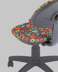 Кресло компьютерное детское УМКА свеетс серый пластик / sweets