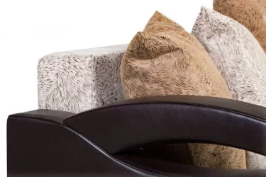 Диван прямой Юпитер БД Вольф Белый