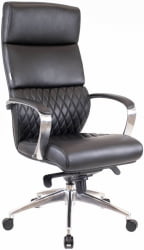Кресло для руководителя Еверпроф Пресидент Экожа Черный / Everprof President