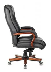 Кресло руководителя Бюрократ Т-9925ВАЛНУТ Черный / T-9925WALNUT