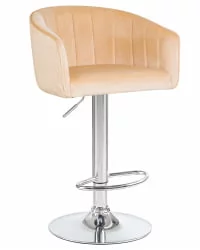 Стул барный ДОБРИН ДЭРCЙ Песочный велюр 1922-3 / DOBRIN DARCY