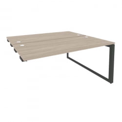 Стол-приставка двойной на О-образном м/к к опорым элем. ОНИКС О.МО-Д.СПР-4.7 Дуб Аттик/Антрацит / ONIX O.MO-D.SPR-4.7