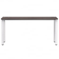 Стол прямой на металлокаркасе, опоры 45 гр Еверпроф ЕВО 254С004 Дуб Пасадена Белый / Everprof EVO 254S004