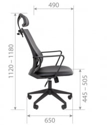 Кресло руководителя Чаирман 545 экокожа Коричневый / Chairman