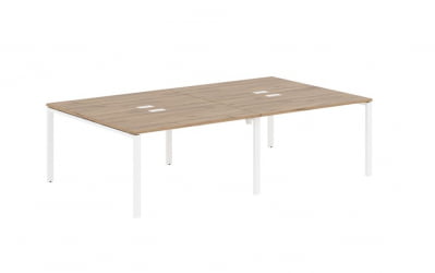 Бенч-система 4-местная ЕДИС ЕУВСТ 2716 Дуб Денвер светлый Белый / EDIS EUWST