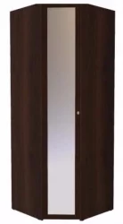Фасад углового шкафа Зеркало Шерлоcк 63 Орех шоколадный (спальня)_65604 / Sherlock