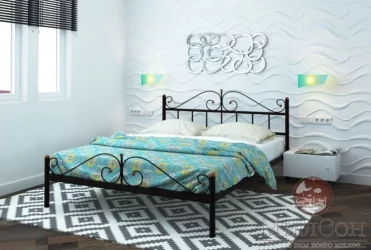 Кровать Диана Плус 1600х2000 Черная / Plus