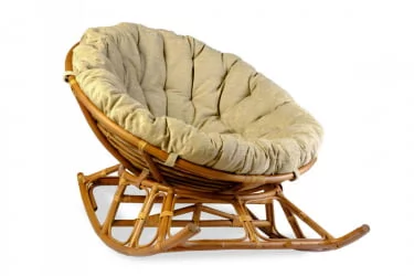 Кресло-качалка Папасан 23/01Д миндаль матовый / 23/01D