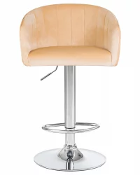 Стул барный ДОБРИН ДЭРCЙ Песочный велюр 1922-3 / DOBRIN DARCY