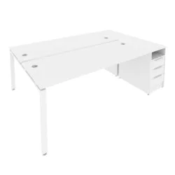 Рабочая станция с опорной тумбой Метал СйстемБ.РС-СТП-2.5 Белый / Metal SystemБ.РС-СТП-2.5