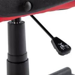 Кресло компьютерное БРАБИКС Шарк ГМ-203 экокожа Черный-красный / BRABIX Shark GM-203