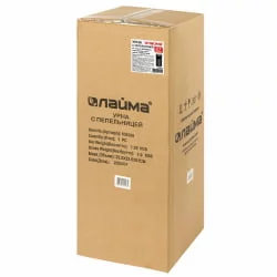 Урна с пепельницей ЛАИМА ПРОФЕССИОНАЛ 27 литров Черный / LAIMA PROFESSIONAL