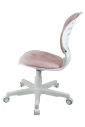 Кресло 1139 ФВ ПЛ Вхите велюр Блисс 08 розовый / FW PL White Bliss