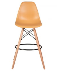 Стул барный ДОБРИН ДСВ БАР (ножки светлый бук, цвет персиковый (НКС-Й-06)) 2 шт / DOBRIN DSW BAR (NX-Y-06))