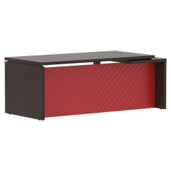 Стол руководителя левый Торр ЛУКС ТЛCТ 209 Л Венге Магия Красный / Torr LUX TLCT L