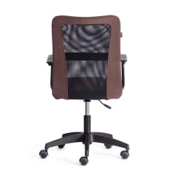 Компьютерное кресло СТАФФ флок/ткань, коричневый/черный, 6/В-11 / STAFF 6/W-11