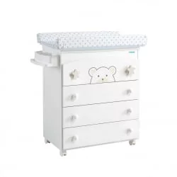 Детский комод Микуна Бубу Б-970 Вхите Беиге Старс / Micuna Bubu B-970 White Beige Stars