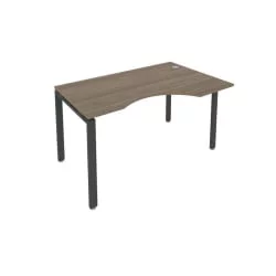 Стол письменный МЕТАЛ СЙСТЕМ Б.СА-2 Пр Вяз/Антрацит / METAL SYSTEM