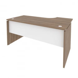 Стол эргономичный левый ОНИКС О.СА-1Л Дуб Аризона/Белый / ONIX O.SA-1L