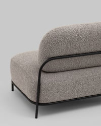 Диван Стоун нев ткань букле серо-бежевый / new