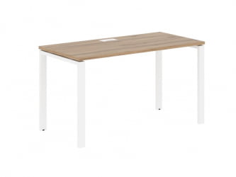 Стол письменный ЕДИС ЕУСТ 1367 Дуб Денвер светлый Белый / EDIS EUST