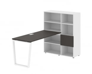 Рабочая станция ЕДИС ЕВРСТ 1115 Мокко Белый Белый / EDIS EVRST