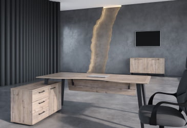 Стол руководителя левый ДЖАЙ ДЖCТ 2013 Л Дуб Каньон / JAY JCT L