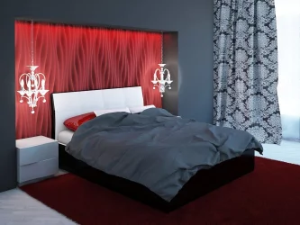 Кровать Висконти Белый\Черный / Visconti