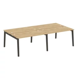 Рабочая станция ОНИКС ВООД ОВ.Д.РС-4.3.7 Тиквуд Светлый/Темный / ONIX WOOD OW.D.RS-4.3.7