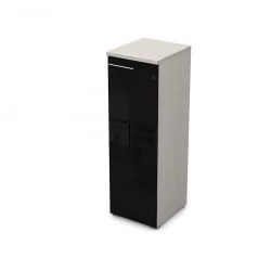 Пенал средний со стеклом правый ГЛОСС ЛИНЕ 9НП.017.7П Иворй / GLOSS LINE Ivory