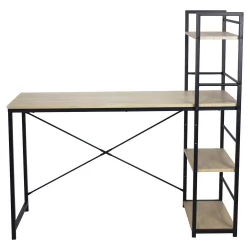 Стол на металлокаркасе БРАБИКС ЛОФТ CД-005 Дуб натуральный / BRABIX LOFT CD-005