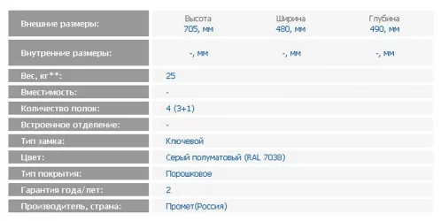 Тумба мобильная Тумба БФC-70/4 / BFC-70/4