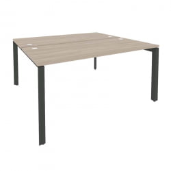 Рабочая станция на П-образном м/к ОНИКС О.МП-Д.РС-2.4.7 Дуб Аттик/Антрацит / ONIX O.MP-D.RS-2.4.7