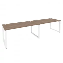 Рабочая станция на О-образном м/к ОНИКС О.МО-РС-2.4.8 Дуб Аризона/Белый / ONIX O.MO-RS-2.4.8