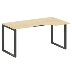 Стол криволинейный правый на О-образном м/к МЕТАЛ СЙСТЕМ БО.СА-1 Пр Акация/Антрацит / METAL SYSTEM