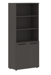 Шкаф с одним комплектом глухих малых дверей ЕДИС ЕХCС 85.5 Мокко Черный Мокко / EDIS EHCS