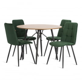 Стул обеденный Асти велюр, 47х54х86, Дееп Форест (изумруд) / Asti Deep Forest