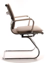 Кресло для посетителей Нерей CФ экокожа Бежевый / Nerey CF