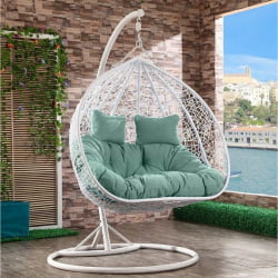 Подвесное кресло АФМ-109А Вхите/Греен / AFM-109A White/Green