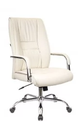 Кресло для руководителя Еверпроф Кент ТМ Экокожа Кремовый / Everprof Kent TM