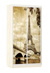 Шкаф-купе двухдверный Экспресс Дуо 1200х2200х Париж/Дуб сонома / 1200х2200h